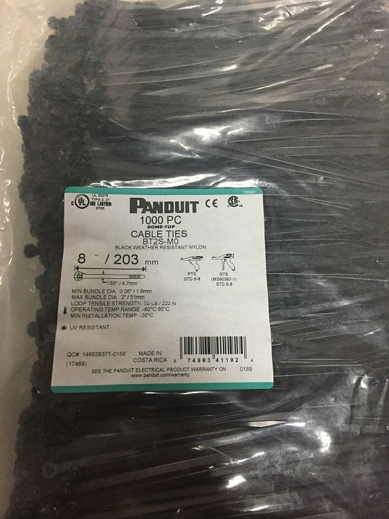 PRT8EH-C美國泛達(dá)（Panduit）尼龍6.6松脫式重復(fù)使用扎帶